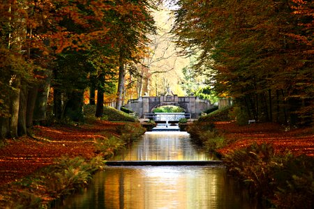 Castle park ludwigslust-parchim autumn