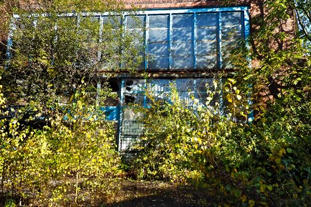 Abandoned industrial building lapsed