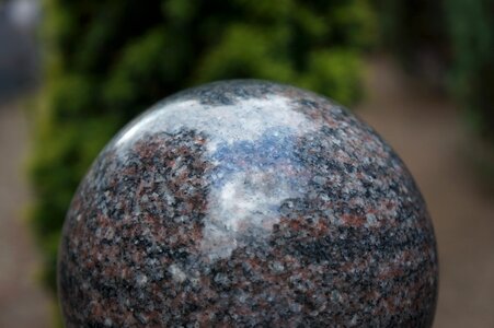 Polished shiny natural stone