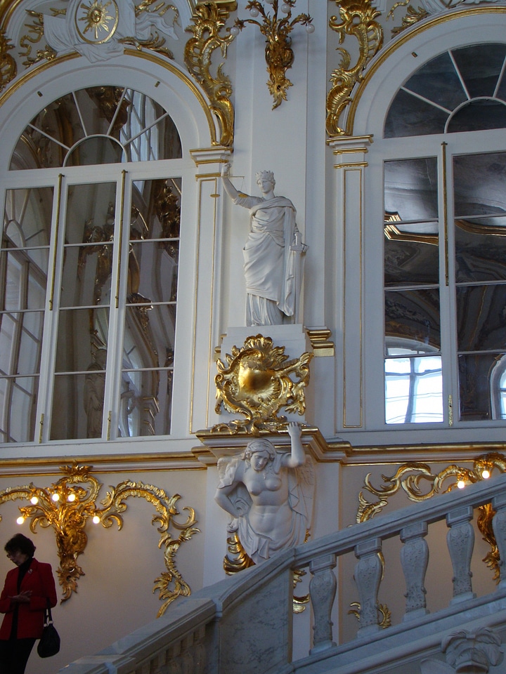 Ladder sculpture marble