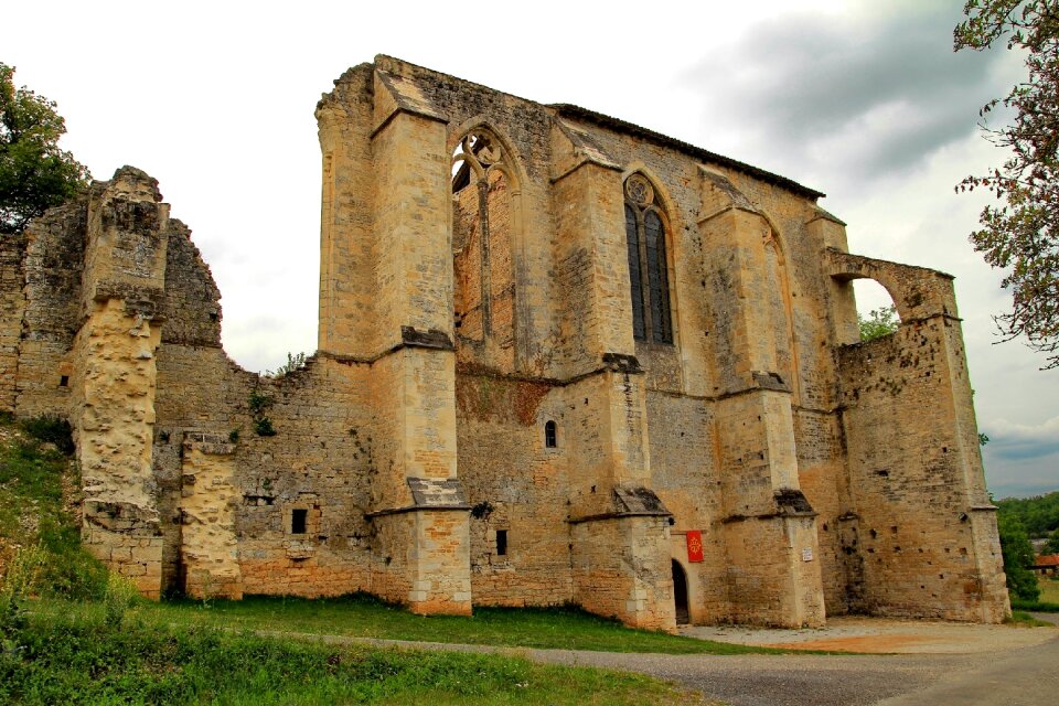 Remains of a wall historically middle ages