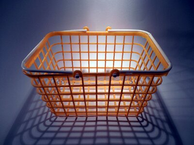 Shopping supermarket shopping basket photo