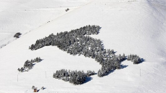 Norcia snow mountain