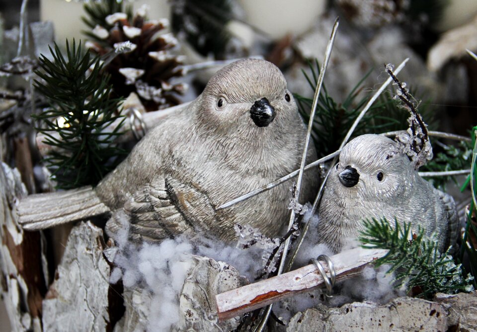 Silver white advent christmas