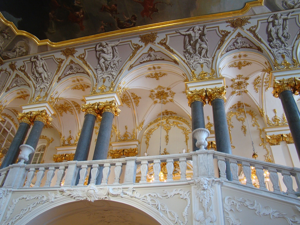 Balcony columns marble