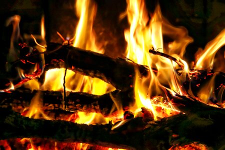 Combustion sparks heat