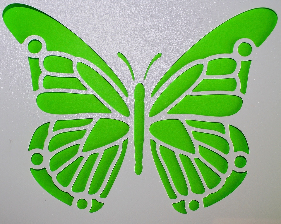Template green mural