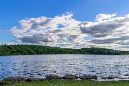 Landscapes cloudy water photo