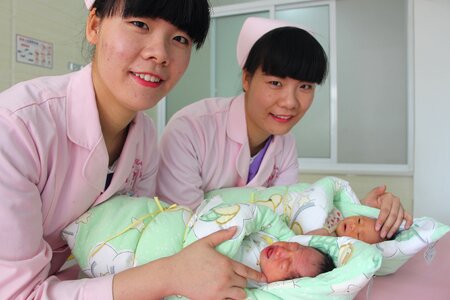 Medical sisters baby nurse photo