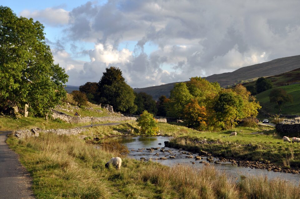 Landscape water flow beauty