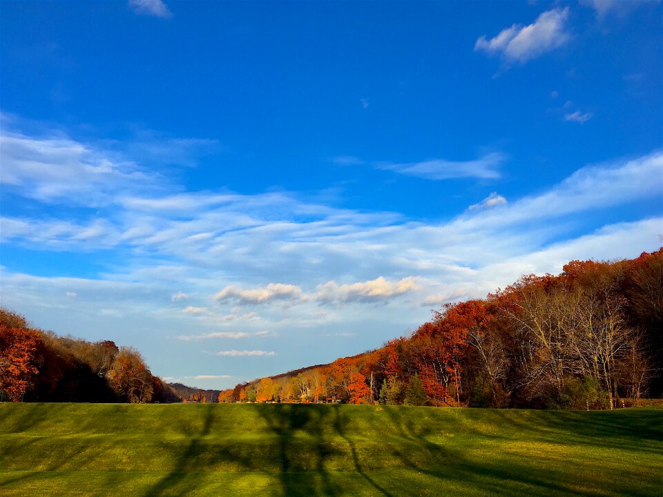 Sky autumn landscape photo