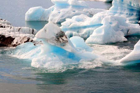 Icebergs iceland chunks of ice photo