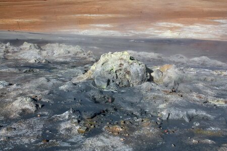 Volcanism mud pot bubble