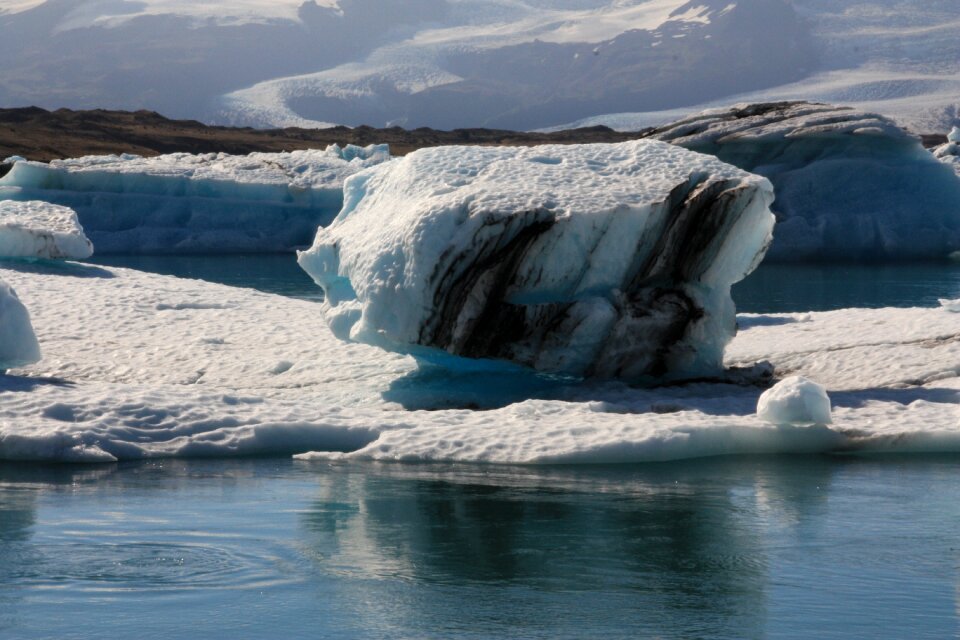 Icebergs iceland chunks of ice photo