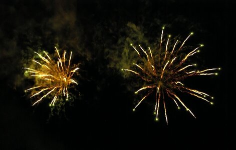 Explosion sparks light