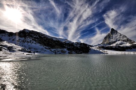 Alps mount matterhorn winter photo