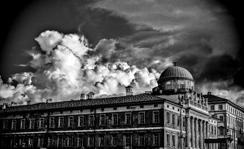 Tourism black and white city