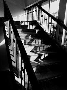 Light and shadow light and shade stairs photo