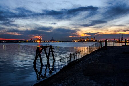 Southampton in the evening england