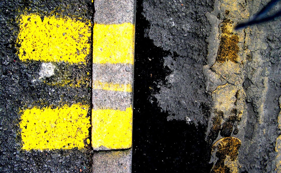 Street curb urban street