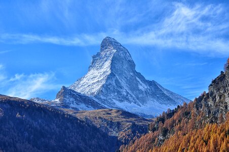 Alps mount matterhorn winter