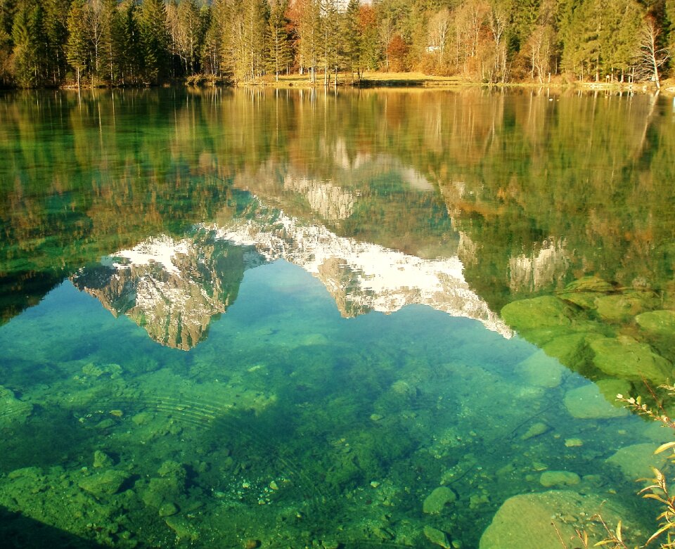 Mirroring mountains bergsee