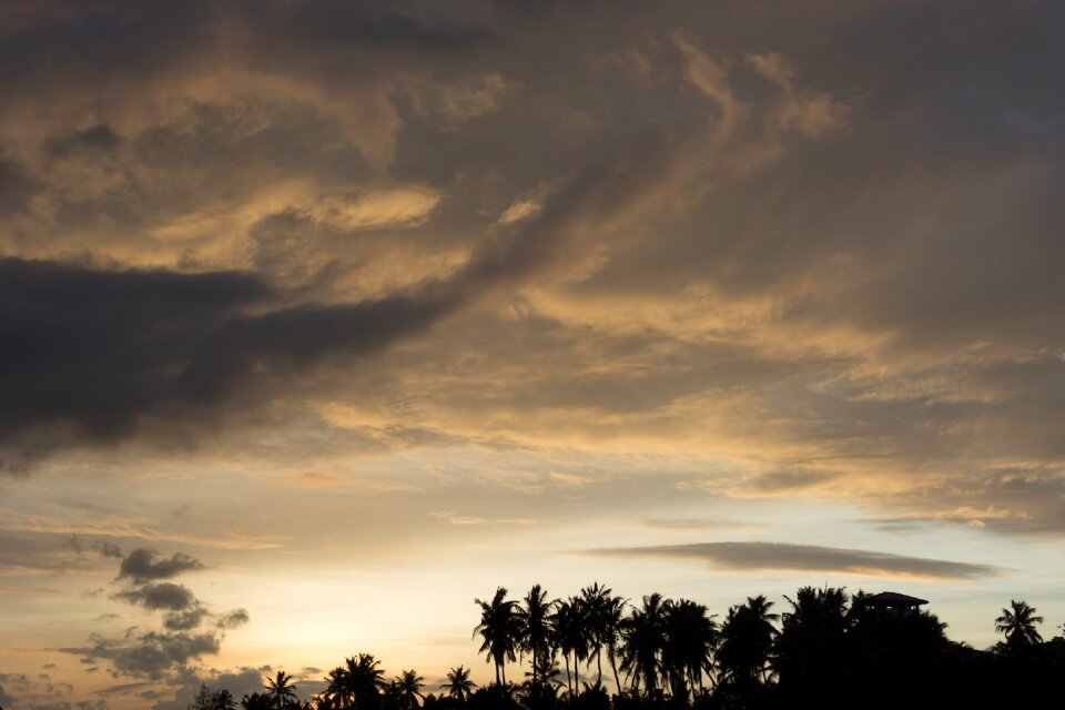 Clouds rainy day dusk