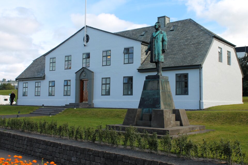 Blue church building