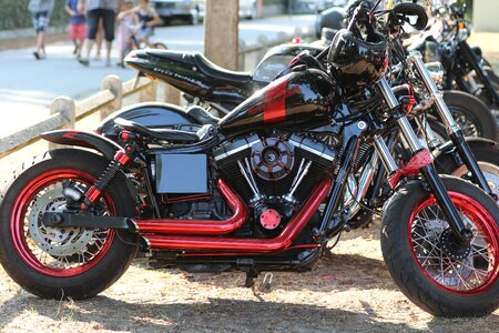 Custom red black