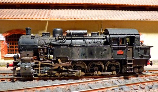 Model railroad train model
