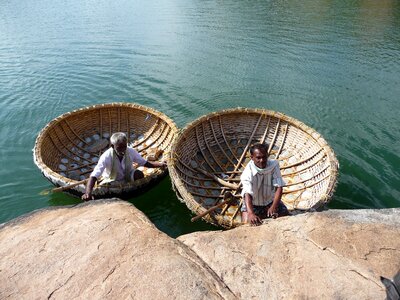 Lake udaipur fisherman photo