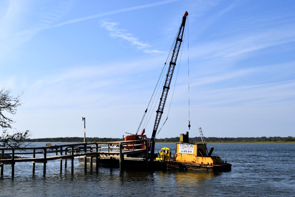 Pier wooden hurricane photo