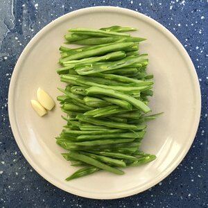 Beans sauted french beans vegetarian food photo