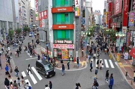 Japan shinjuku street head photo