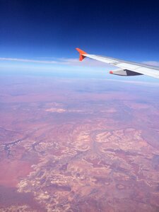 Desert landscape flight travel