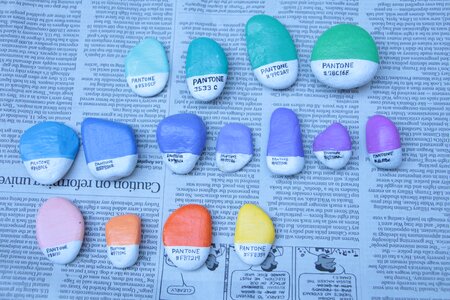 Stone art colorful art