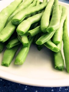 Sauted french beans vegetarian food pigment