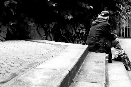 Portrait hamburg black and white
