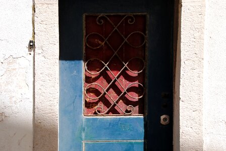 Door ornament iron railings photo