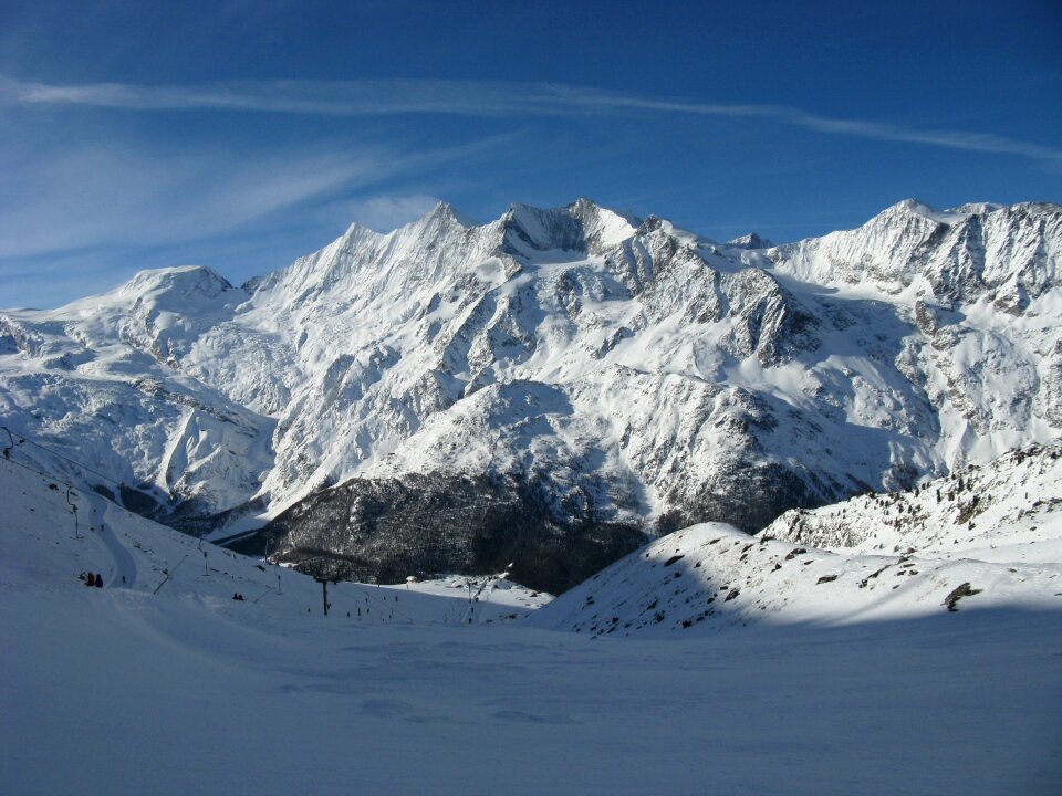 Mountains snow landscape