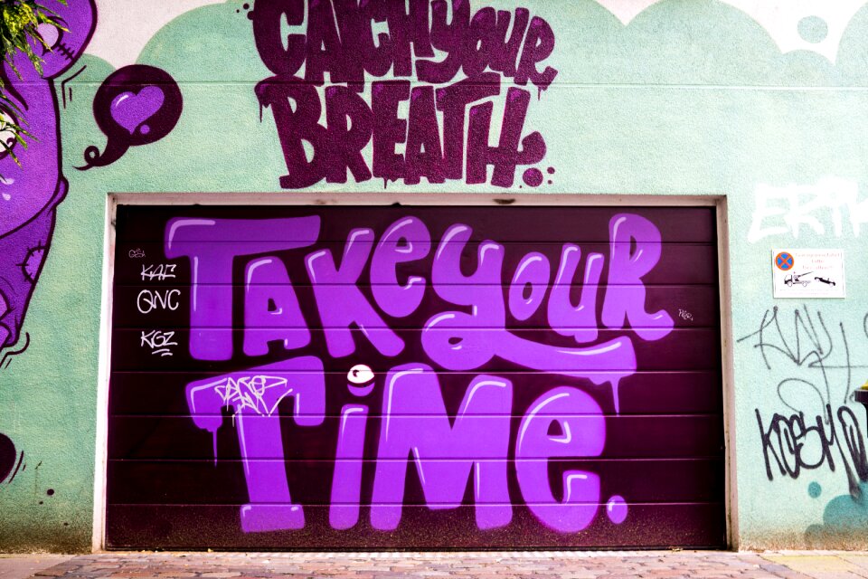 Painted wall art modern
