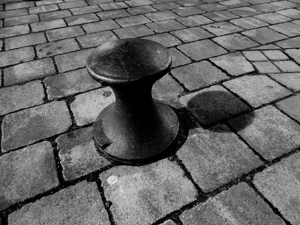 In the evening shadow column