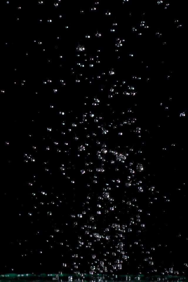 Drop of water hochspringender high drop water feature