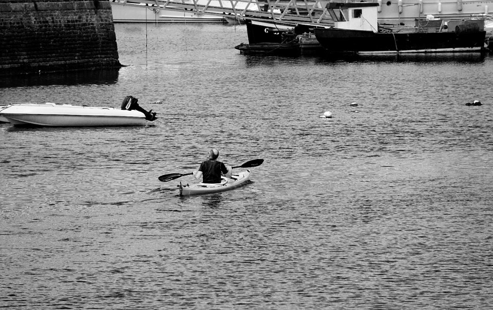 Sport recreation black and white man