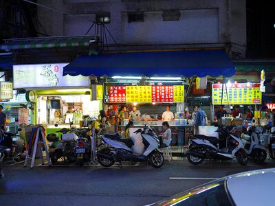 Life on the streets cafe fast food photo