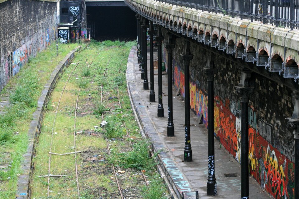 Old railway abondanated