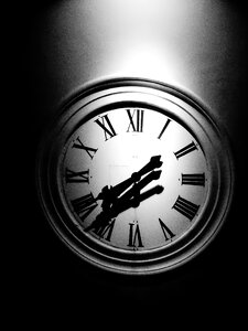Hour s black and white at night