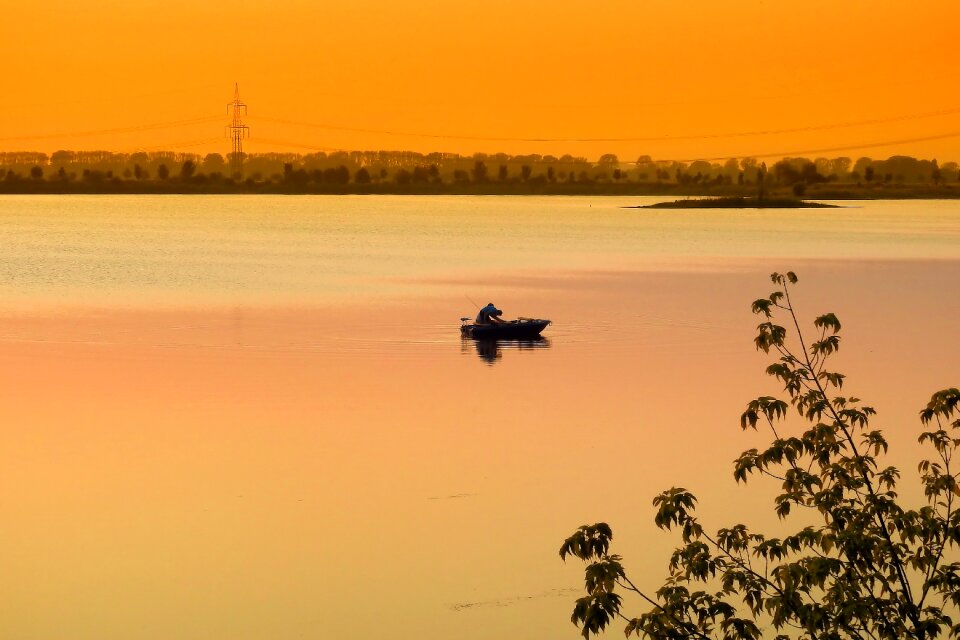 Abendstimmung evening landscape photo