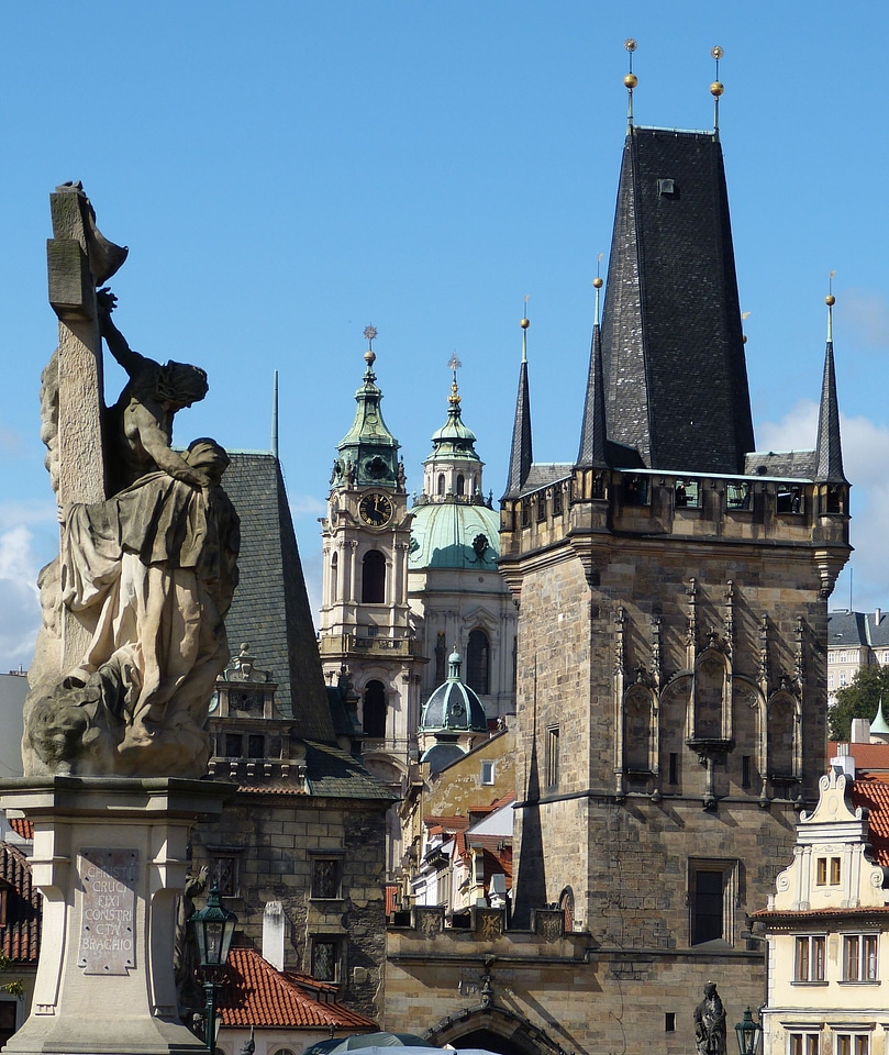 Historic center charles bridge historically