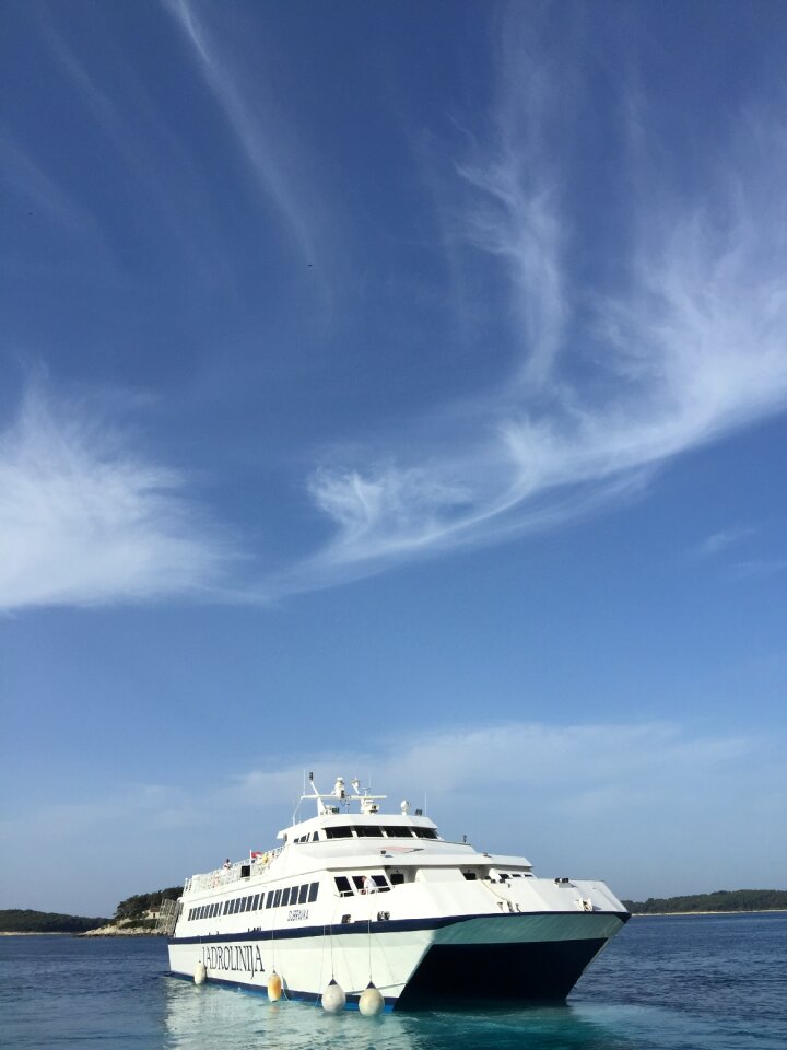 Summer ship sky